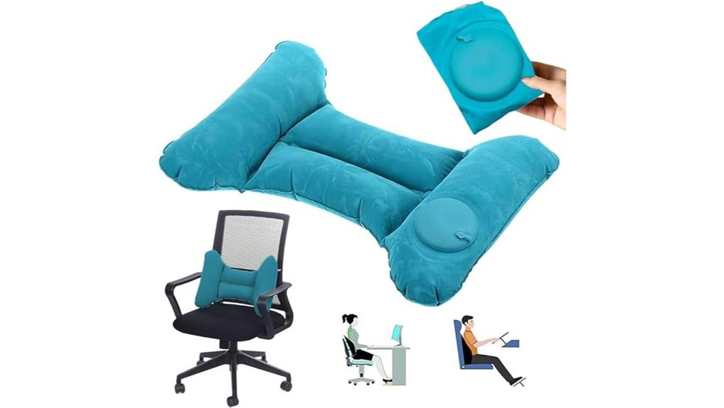 Must‑Have Inflatable Lumbar Pillows for Travel Seats 13 foldable h type lumbar pillow