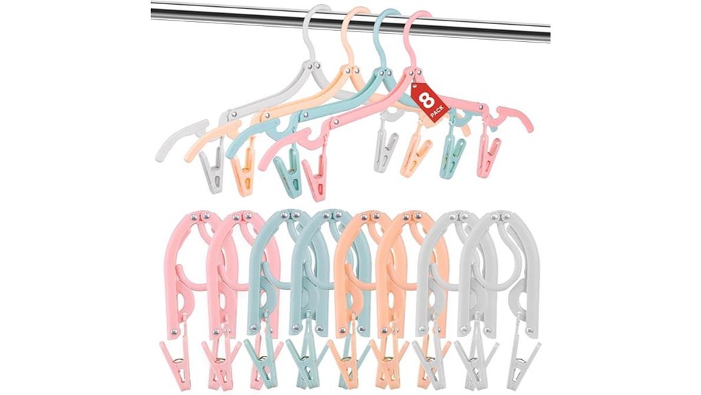 Travel Hangers That Don’t Snap (Strong foldables) – Must-Have 5 foldable hangers sixteen clips