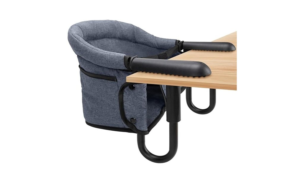 Portable High Chairs Toddlers Love for On-the-Go Feeding 4 foldable hook on baby seats