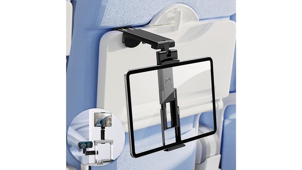 Top Tablet Stands for Airplane Trays 14 foldable ipad seat stand