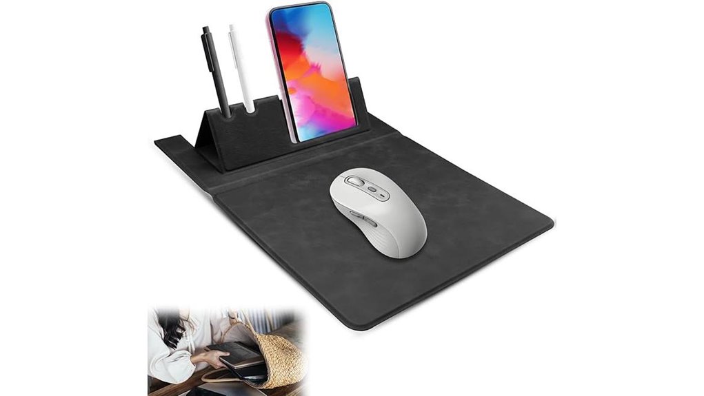 Foldable, Non‑Slip Travel Mouse Pads That Make Working Portable 3 foldable leather laptop companion