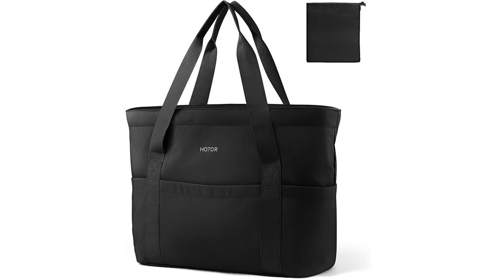 Tote Bags with a Zipper Top (Anti-Spill Travel Totes) SpillFree 2 foldable lightweight zippered tote