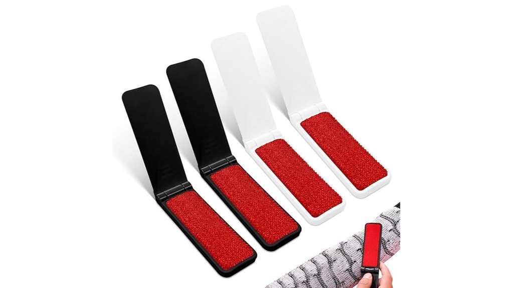 Best Lint Brushes for Travelers: Reusable or Sticky Choices 2 foldable lint brush pack