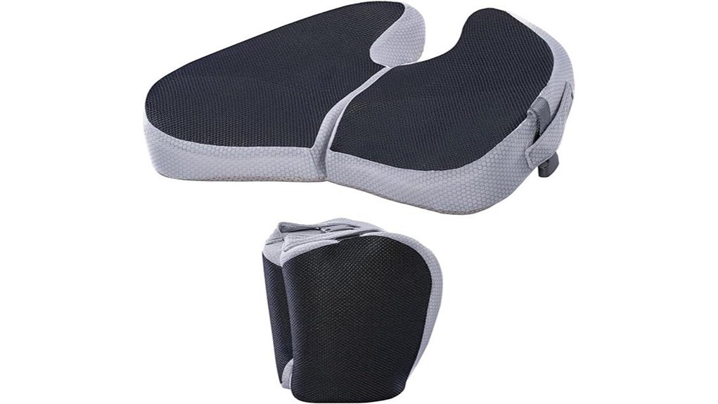 Travel Seat Cushions That Turn Long Flights Into Cozy Lounges 11 foldable long flight cushion
