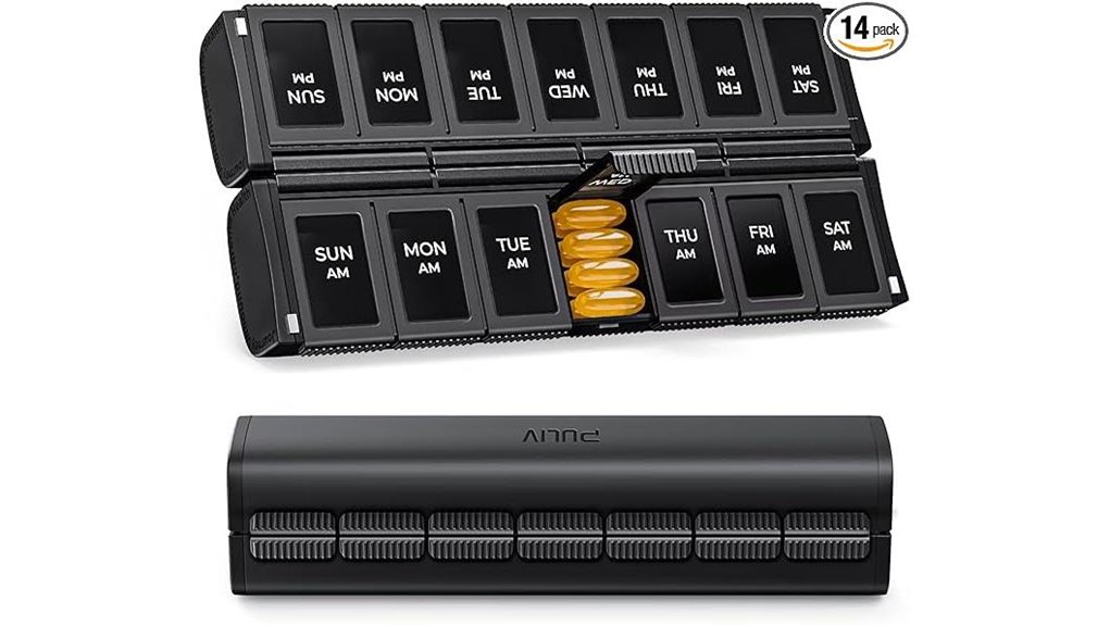 Top Vitamin and Supplement Travel Cases for Weekly, Slim Use 10 foldable magnetic pill organizer