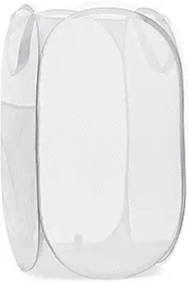 Packable Laundry Hampers for Long Stays (Pop-up Options) 1 foldable mesh hamper pocket