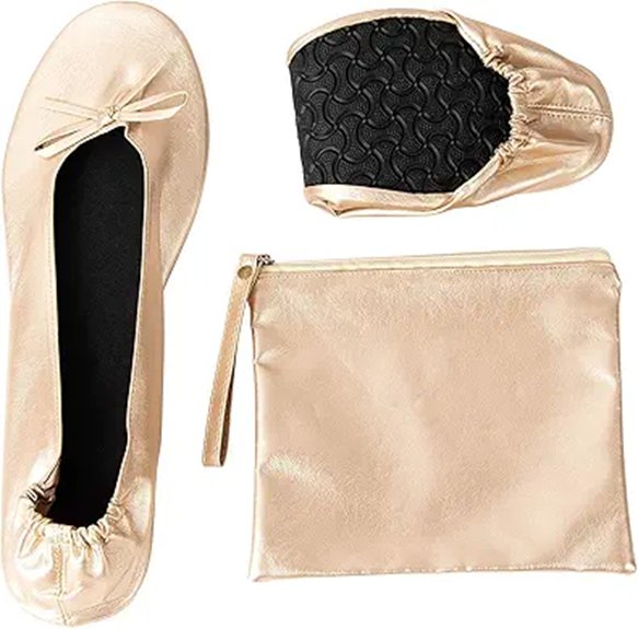foldable portable ballerina flats