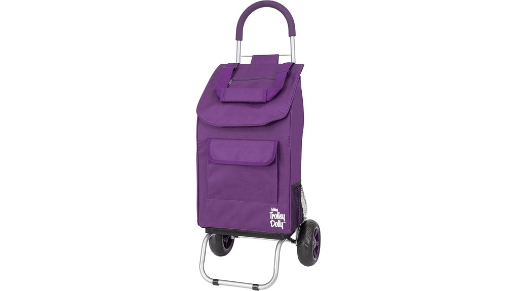 Packable Shopping Carts for City Markets Make Hauling a Breeze 5 foldable purple shopping cart
