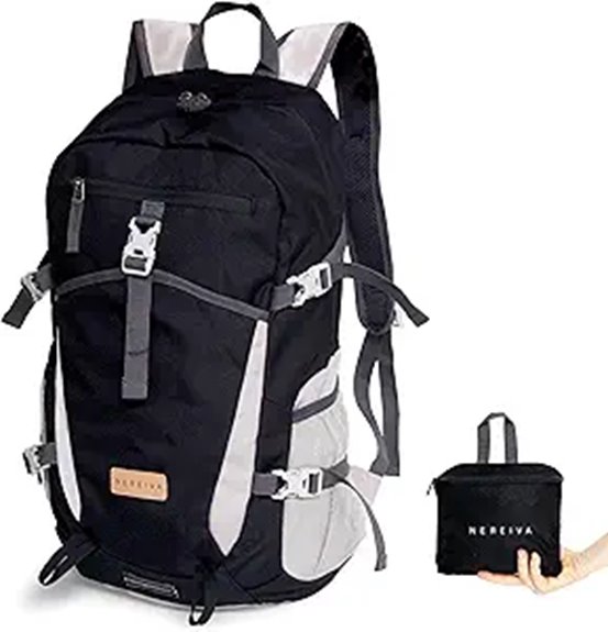 foldable rain resistant 35l travel