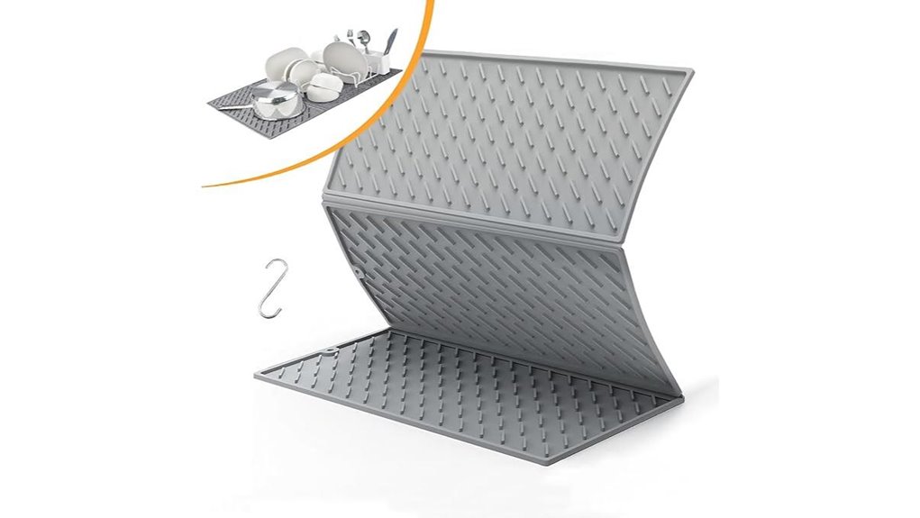 foldable silicone dish mat