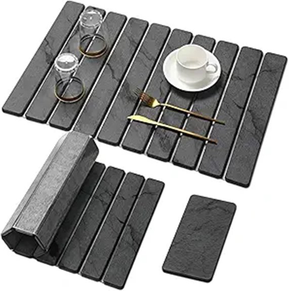 Dish Drying Mats That Keep Your Kitchen Spotless 8 foldable stone dish mat