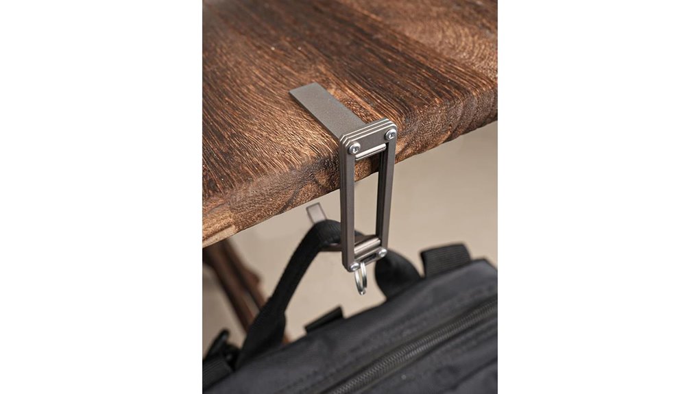 foldable titanium purse hook