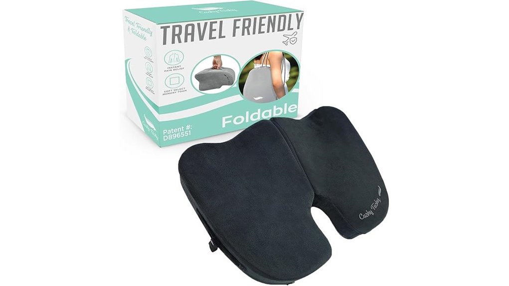 Top Compact Posture Cushions for Travel & Work 4 foldable travel back cushion