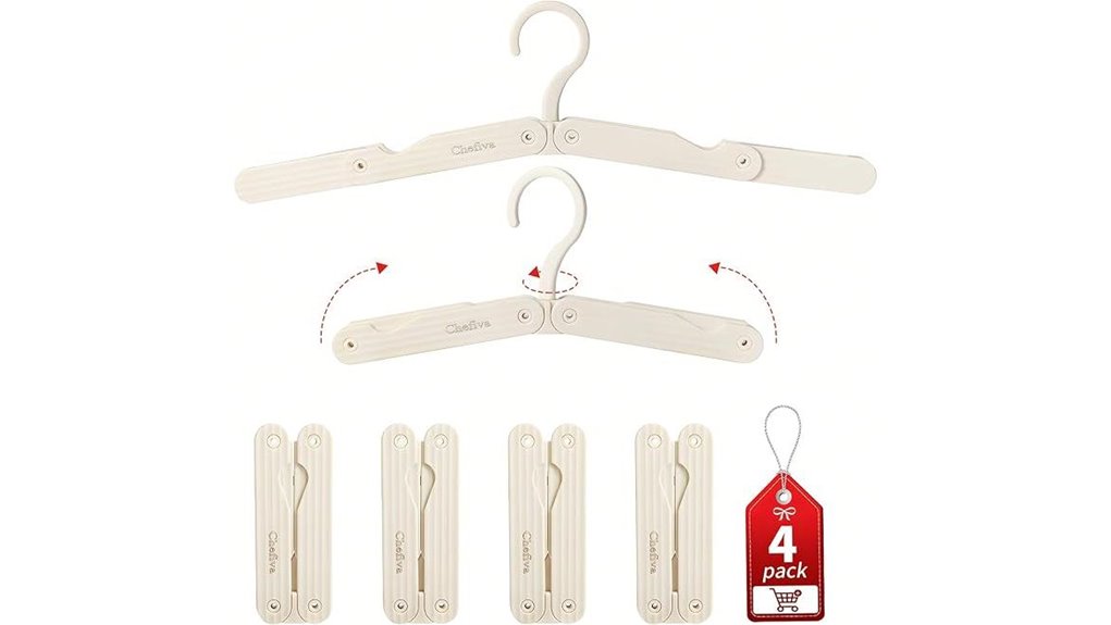 Best Compact, Strong, Useful Travel Hangers 15 foldable travel hanger set