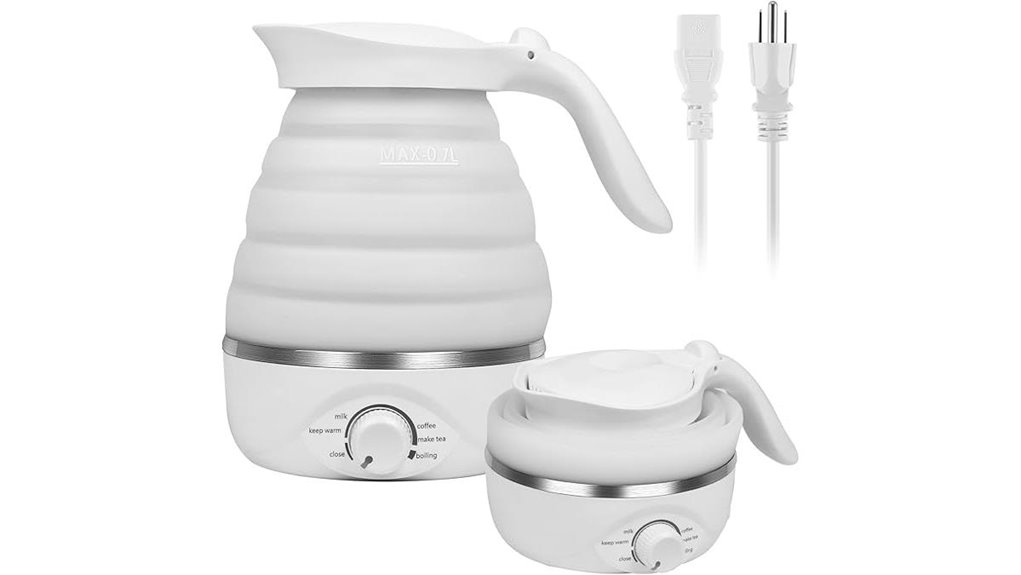 foldable travel silicone kettle