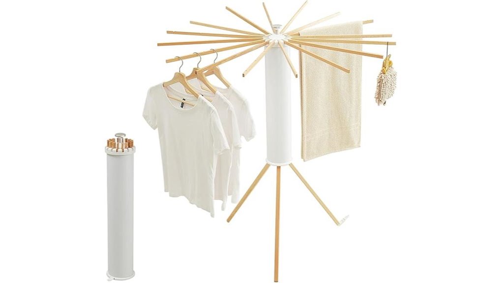 foldable tripod clothes rack