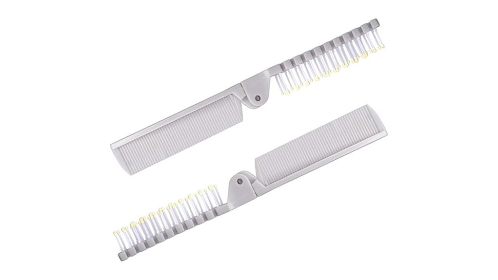 Foldable Travel Combs/Brushes That Won’t Snag Hair 11 foldable two piece travel brush