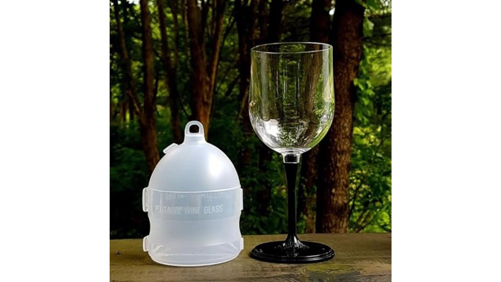 Best Foldable Picnic Wine Glasses for Travel (Durable Plastic) 6 foldable unbreakable wine glass