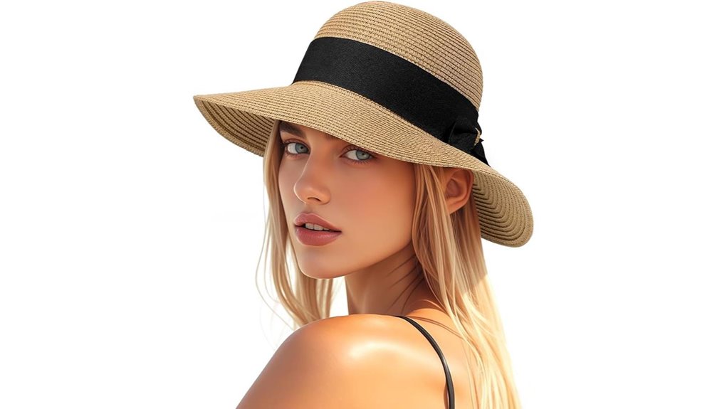 foldable uv straw hat