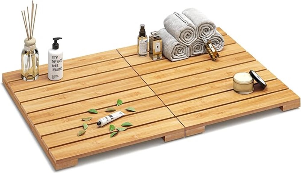foldable waterproof bamboo mat