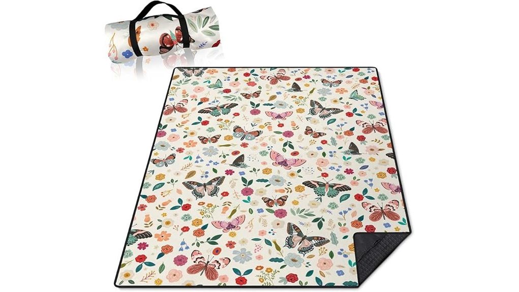 foldable waterproof butterfly blanket