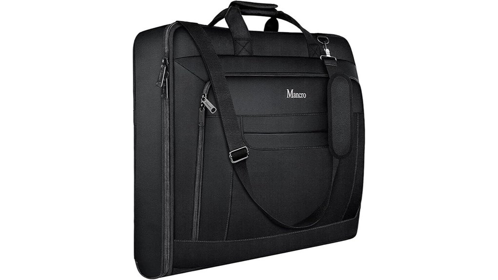 travel garment bags for coats (folding, overhead-friendly) 9 foldable waterproof garment suitcase