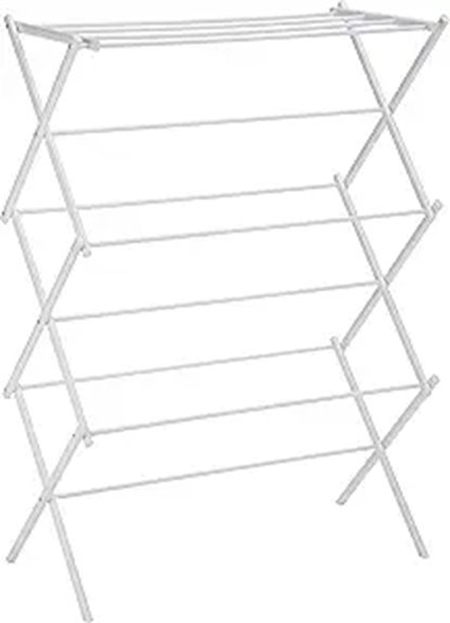 Best Fold-Flat Drying Racks for Compact Travel Apartments 2 foldable white laundry rack