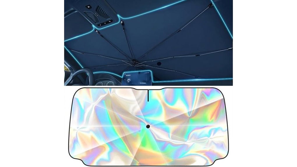 foldable windshield sunshade 55x31
