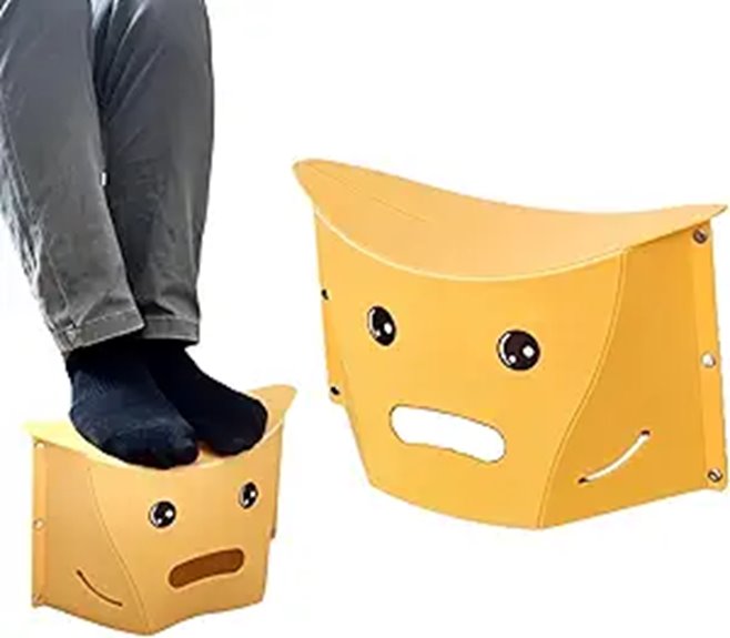 Top Under‑Desk Footrest (Folding) That's Perfect for Home Offices 11 foldable yellow desk footrest
