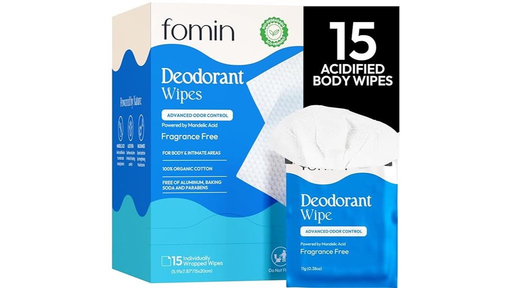 fomin 15 count fragrance free wipes