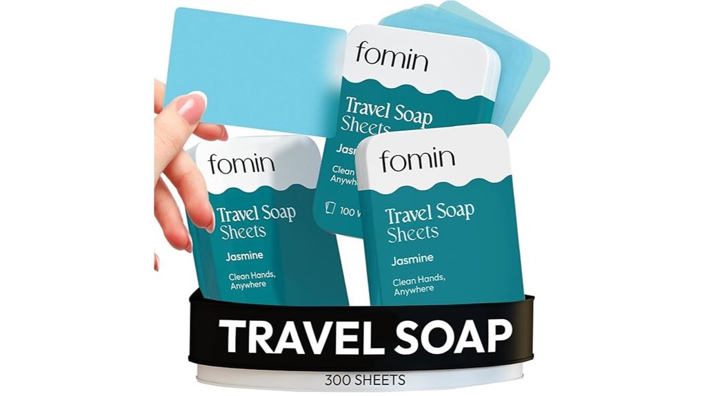 Top Hand Soap Sheets in Dispenser Case for Effort‑Free Hygiene 7 fomin portable jasmine sheets