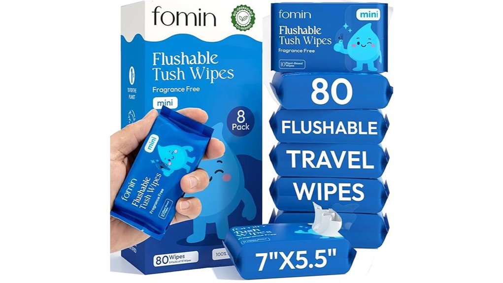 Travel Wipes with Resealable Packs That Every Traveler Loves 7 fomin unscented flushable wipes