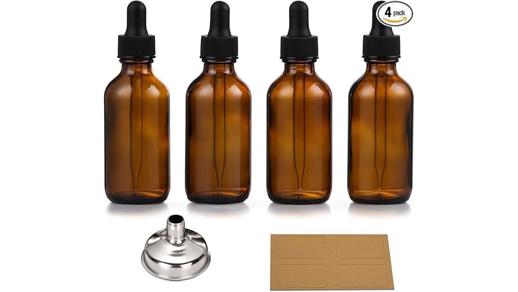 Mini Dropper Bottles: No‑Spill, Precise Serum Dosing 12 four 1oz amber dropper