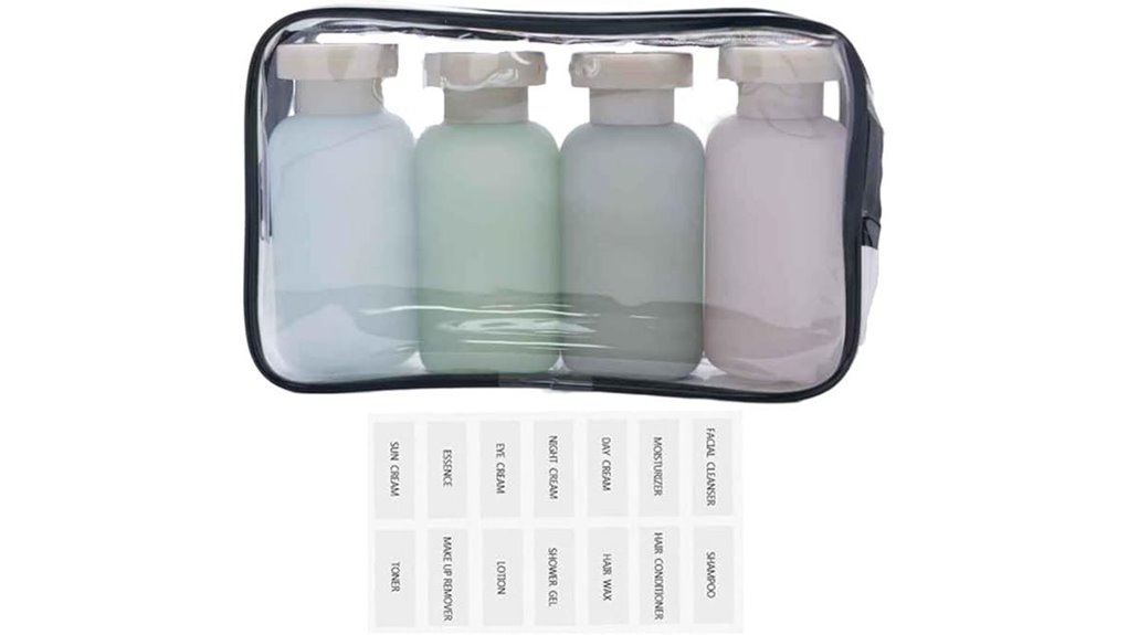 Leakproof Travel Bottles for Shampoo: Flip or Screw Cap 6 four 3 4oz flip capped shampoos
