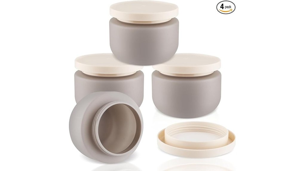 Best Leak-Proof, Wide-Mouth Travel Jars for Balms & Creams 5 four 8oz plastic jars