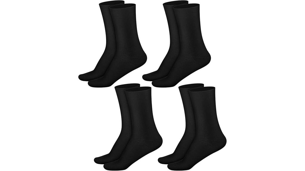 four black merino liners