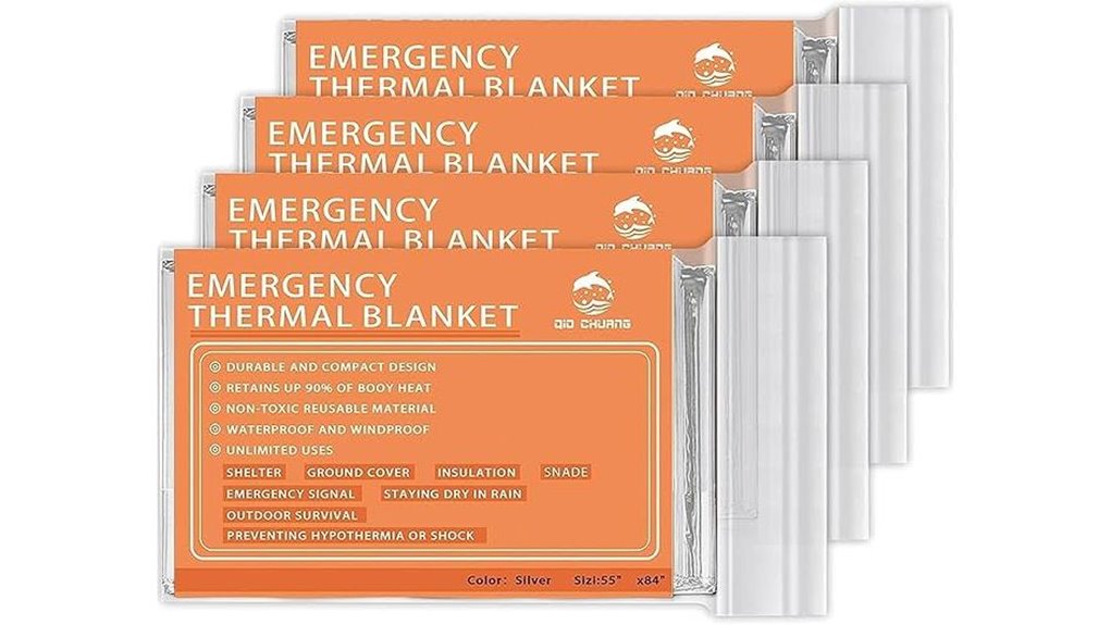 Top Emergency Mylar Thermal Blankets You Need on Hand 3 four emergency mylar blankets