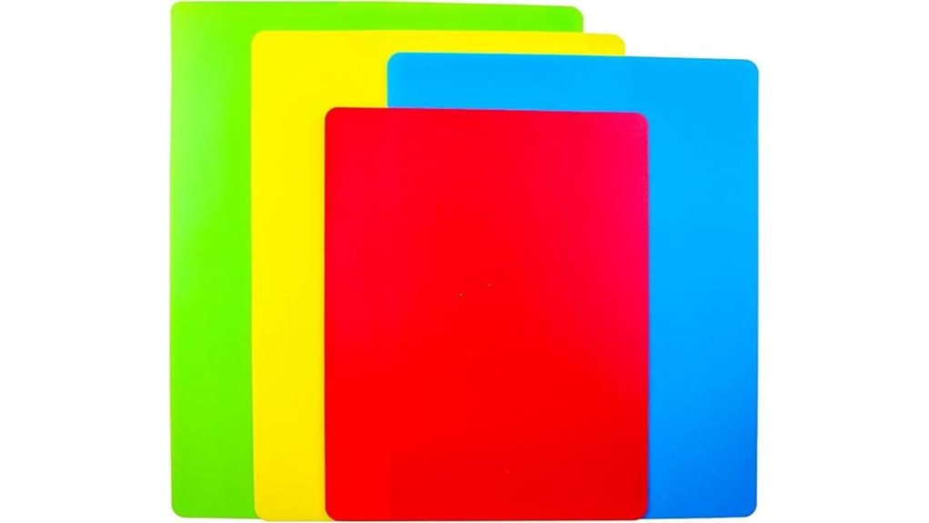 four flexible dishwasher boards