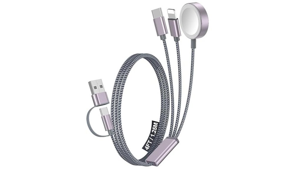 four foot gray c l cable