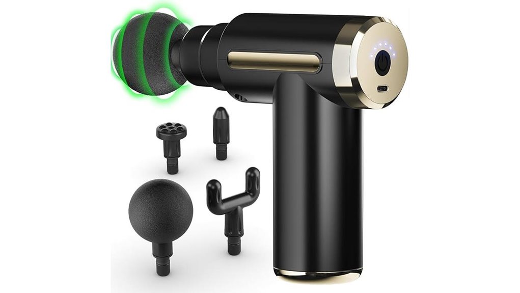 Best Travel Massage Guns (Mini Size) You’ll Want in Your Bag 12 four heads six speeds