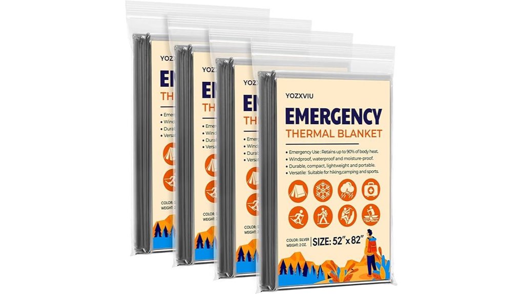 Top Emergency Mylar Thermal Blankets You Need on Hand 14 four mylar emergency blankets