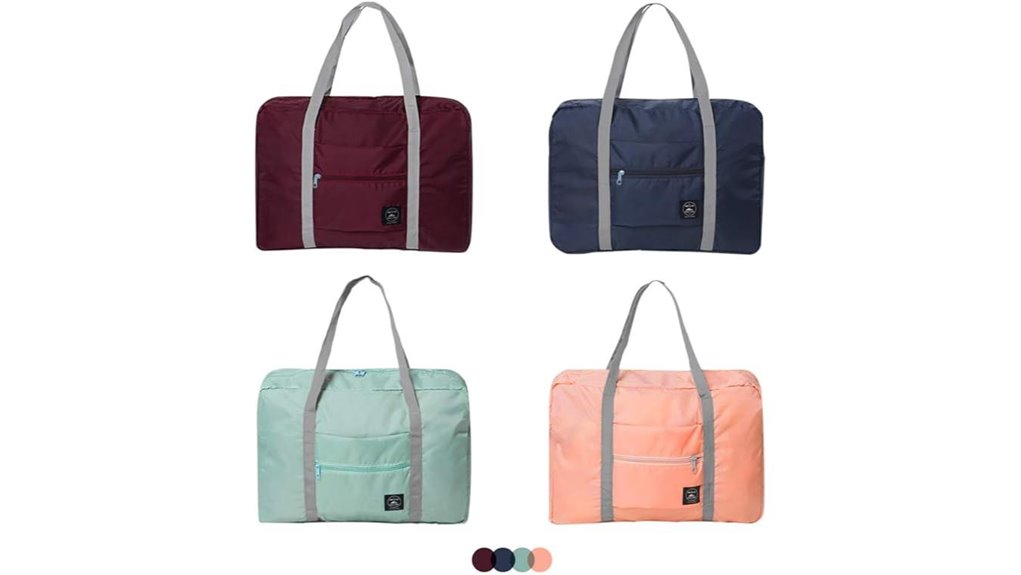Packable Duffel Bags That Keep Souvenirs Safe 1 four pack foldable waterproof duffel