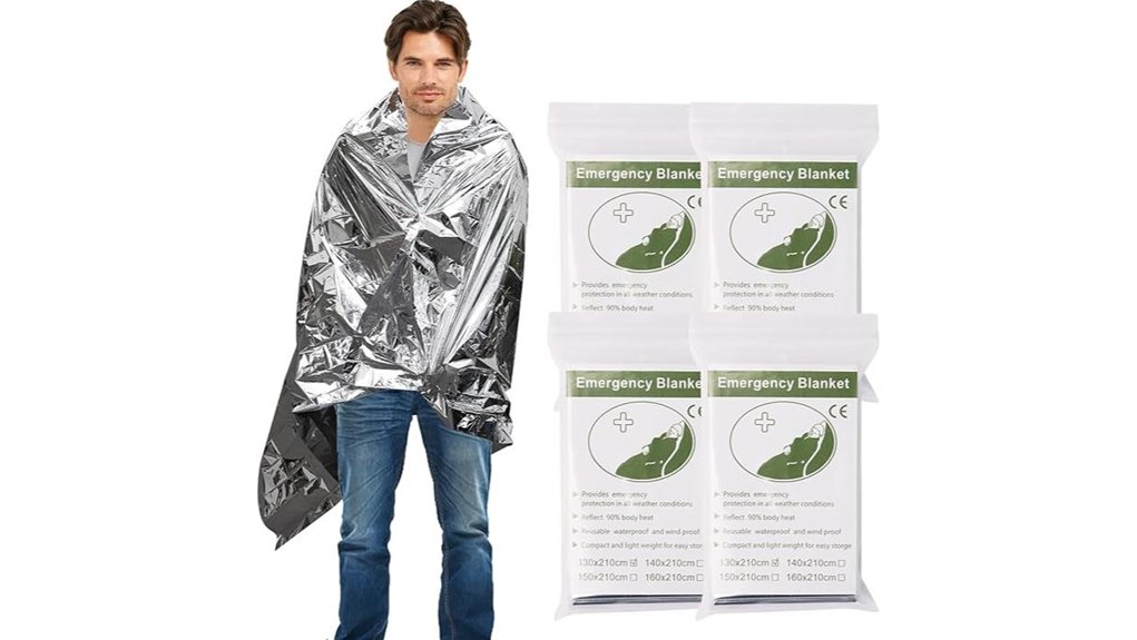 Top Emergency Mylar Thermal Blankets You Need on Hand 2 four pack mylar emergency blankets