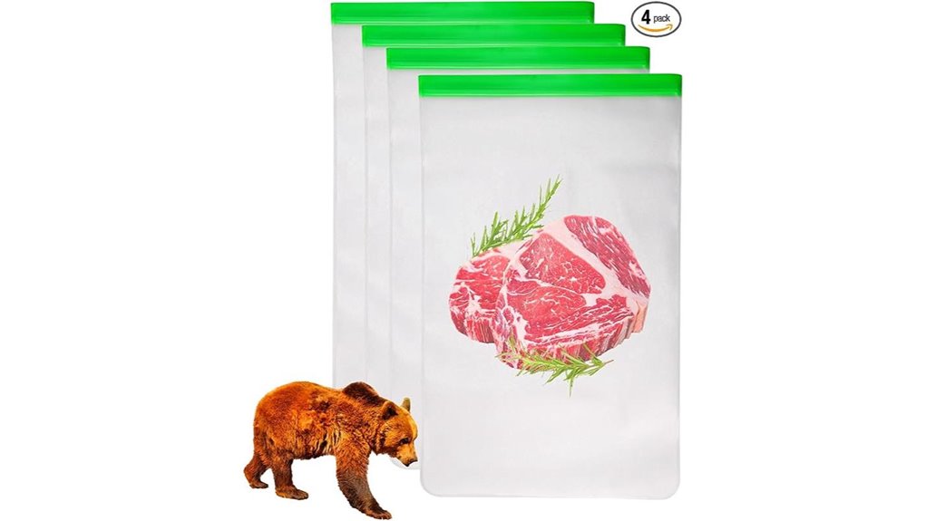 Odor-Proof Food Storage Bags for Travel That Keep Smell Out 13 four pack odor proof bear food