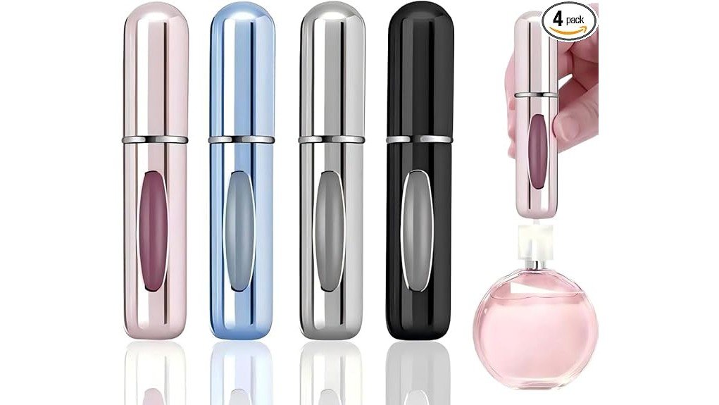 Top Refillable Perfume Atomizers With Valve Fill – No Funnel Needed 5 four pack refillable perfume atomizers
