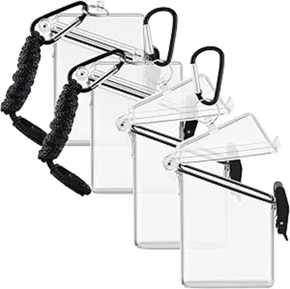 Waterproof Card Cases For Boat Tours: Secure ID & Cash 14 four pack waterproof badge keychains