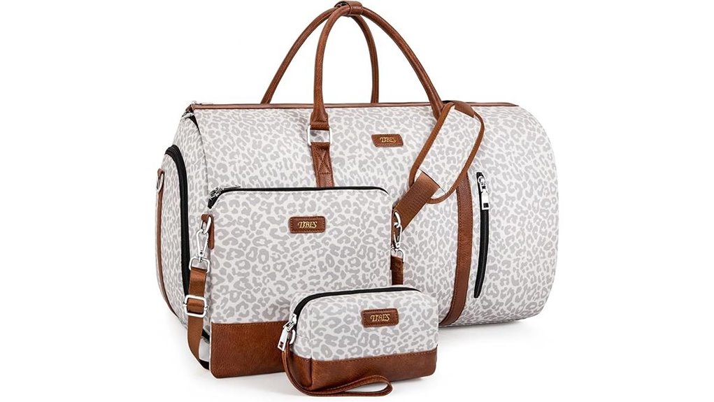 four piece convertible garment duffle
