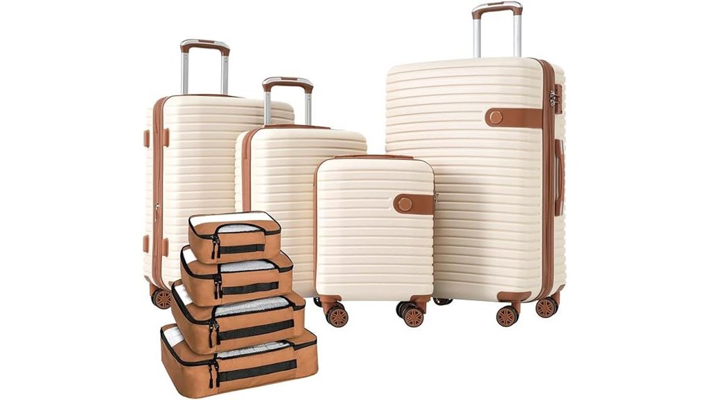 Best Checked Luggage With Modular Interior Cube Systems (Organized Packing) 11 four piece hardshell tsa set