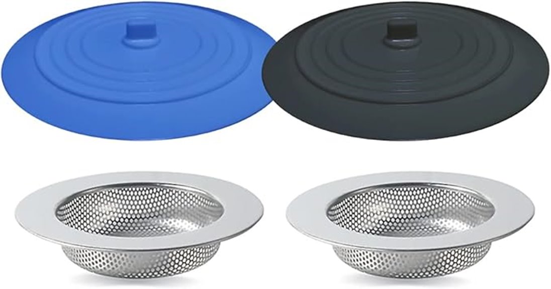 four piece kitchen sink strainer