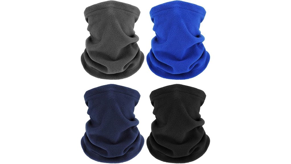 Top Neck Gaiters for Cold Flights & Windy Streets 12 four piece winter neck gaiters